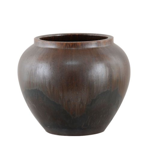 Orna Wood Vase - Brown - Small