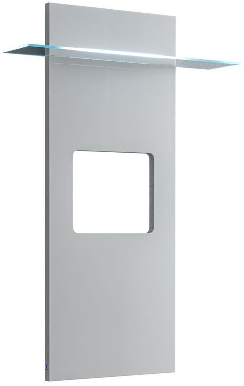 Elite Wall TV Panel - with Glass Shelf - Bianco Antico