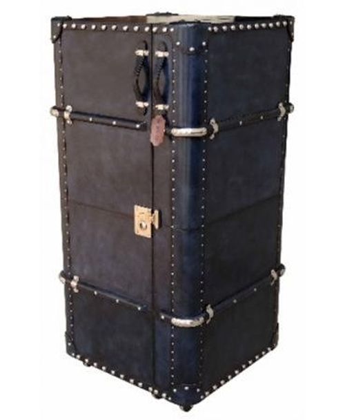 Mysore Handcrafted Leather Cognac Bar Trunk