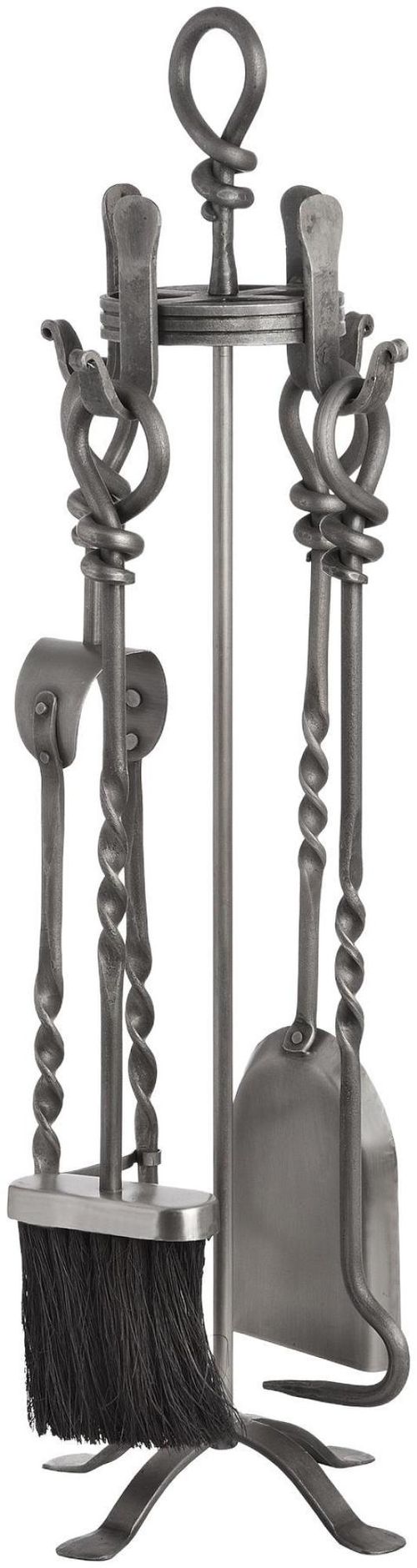 Nickel Hand Turned Loop Top Companion Set