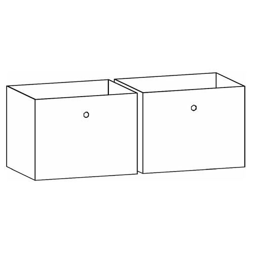 Rauch Blue Fabric Box For Sliding Wardrobe