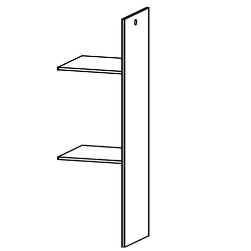 Rauch Blue Wardrobe Interior Division with 2 Shelves For Sliding Wardrobe