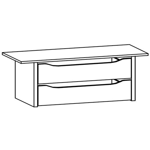 Rauch Orange 112.5cm Width Compartment Interior 2 Drawer For Sliding Wardrobe