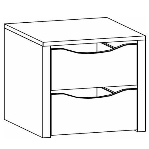 Rauch Orange 45cm Width Compartment Interior 2 Drawer