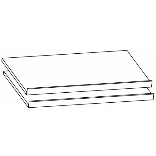 Rauch Orange 67.5cm Width Compartment Shoe Shelves For Sliding Wardrobe