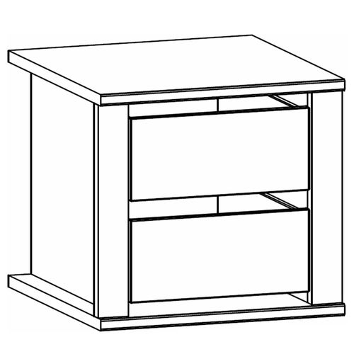 Rauch Orange Plus 50cm Width Compartment Interior 2 Drawer