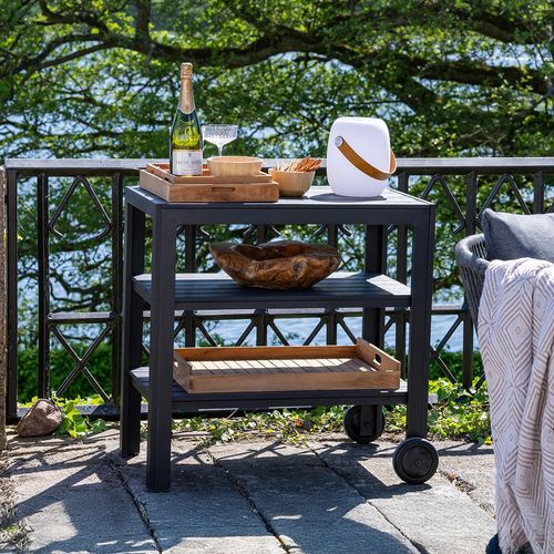 Taormina Tea Trolley - Black - Wood