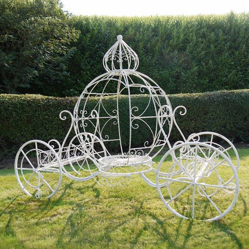 Cinderella Carriage - White Metal - Resin