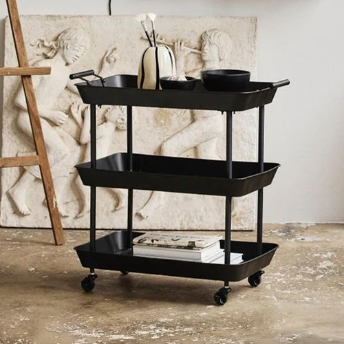 Black Trolley Table