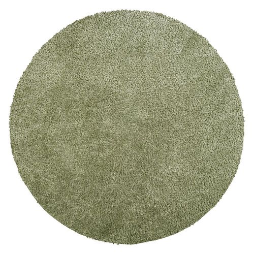 Cloudy Round Rug - High Pile Shaggy - Green - Sizes Available