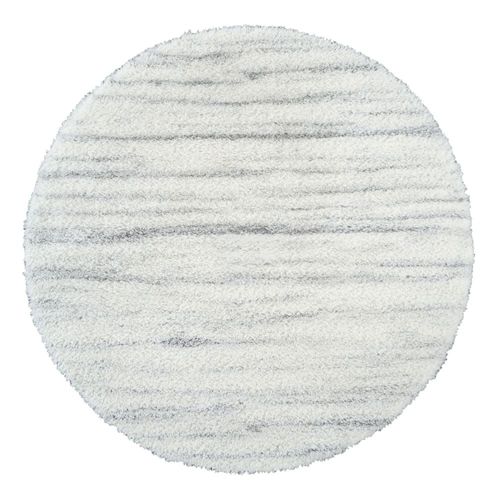 Cloudy Round Rug - High Pile Shaggy - CDG2307 - White - Sizes Available