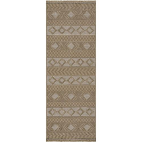 Mystery Runner - Machine Washable Boho Jute - MYS2302 - Tan - 79cm x 220cm