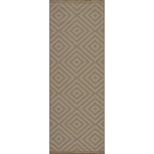 Mystery Runner - Machine Washable Boho Jute - MYS2306 - Tan - 79cm x 220cm