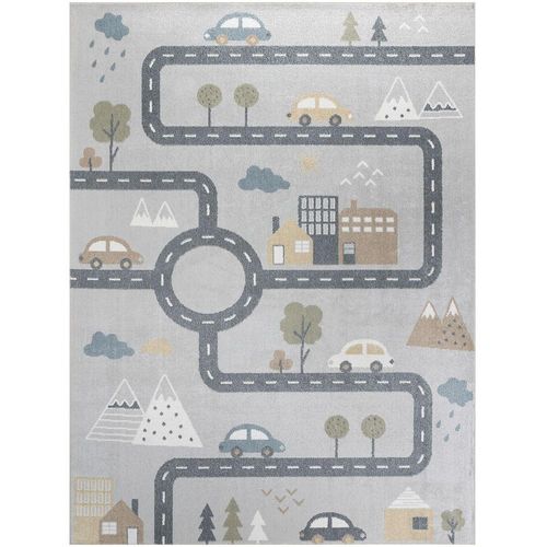 Lillian Kids Rug - Machine Washable - LLL2349 - Light Grey - Sizes Available