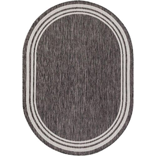 Eagean Oval Rug - EAG2365 - Charcoal - 160cm x 220cm