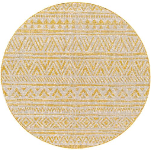 Eagean Round Rug - EAG2431 - Yellow - 160cm x 160cm