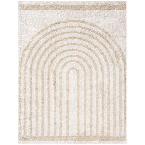 Fossay Rug - Machine Washable Modern Shaggy - FSG2311 - Beige - Sizes Available