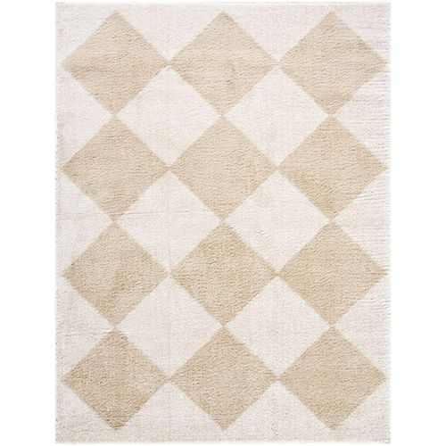Fossay Rug - Machine Washable Modern Shaggy - FSG2324 - Beige - Sizes Available