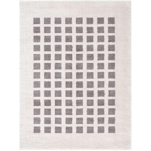 Fossay Rug - Machine Washable Modern Shaggy - FSG2321 - Ivory & Charcoal - Sizes Available