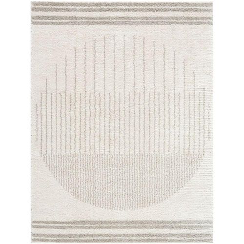 Fossay Rug - Machine Washable Modern Shaggy - FSG2309 - Medium Ivory & Grey - Sizes Available