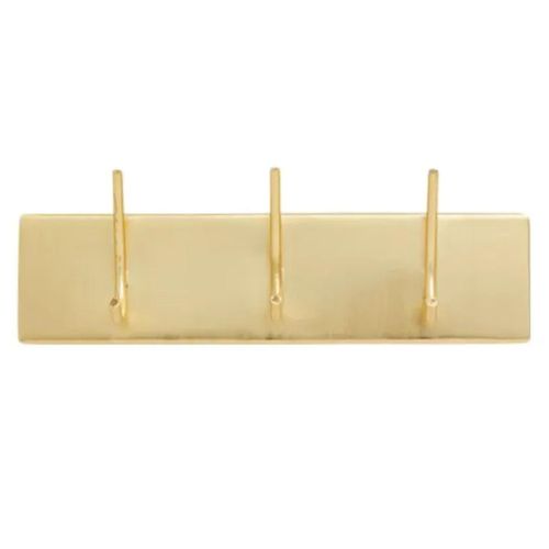 Clearance - Haaoy Coat Rack - 3 Hooks - Golden Metal - FSS15552