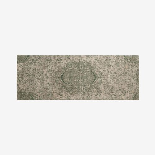 Aria Jacquard Woven Rug - Green - 200cm x 75cm