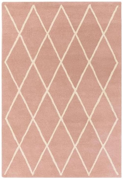 Contemporary Design Albany Rug - Pink - Diamond - Sizes Available