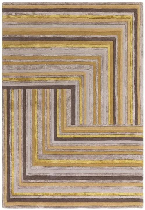 Contemporary Design Matrix Rug - Network 79 - Gold - Sizes Available