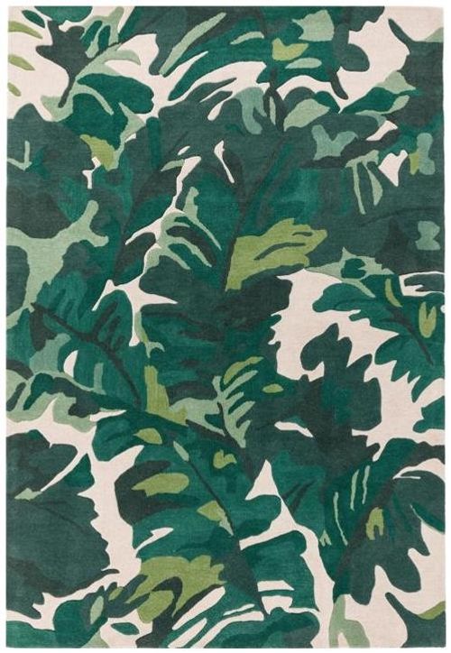 Contemporary Design Matrix Rug - Palm 73 - Green - Sizes Available