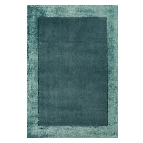 Contemporary Plain Ascot Rug - Aqua Blue - Sizes Available