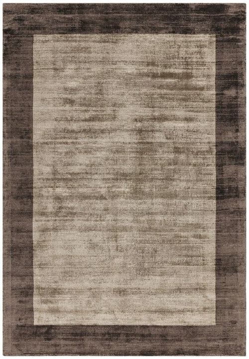 Contemporary Plain Blade Rug - Border 02 - Choco Mocha - Sizes Available