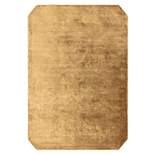 Contemporary Plain Gleam Rug - Copper - Sizes Available