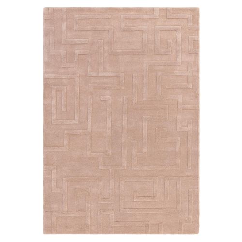 Contemporary Plain Maze Rug - Blush - Sizes Available