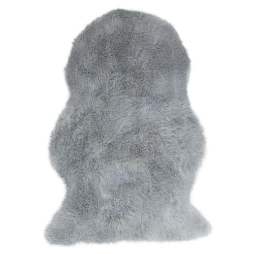 Cosy Textures Auckland Luxury Rug - Silver Faux Sheepskin - Sizes Available