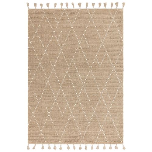 Natural Weaves Rug - Nepal - Sand and Cream - Linear - Sizes Available