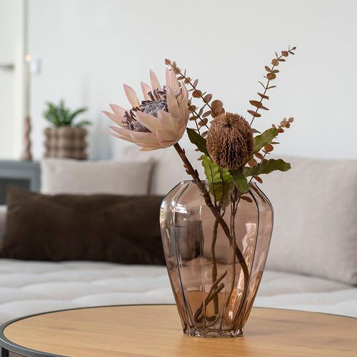 Glass Vase - Brown - 22cm x 29cm