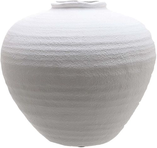 Burton Large Matt White Ceramic Vase