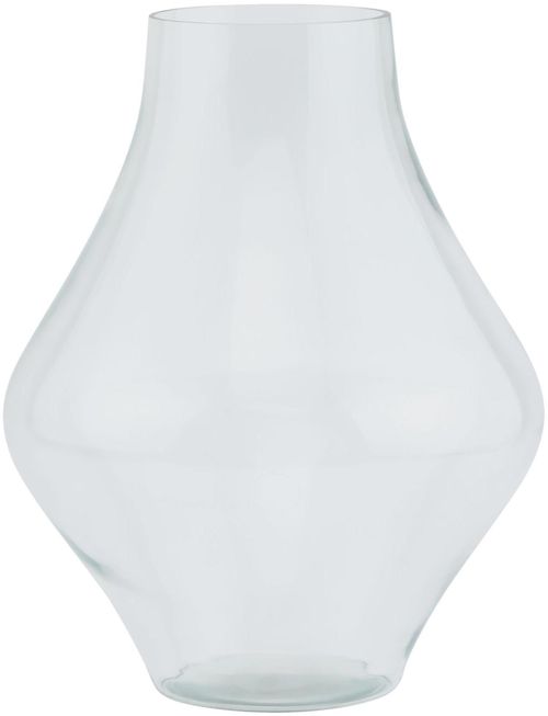 Clear Glass Platform Bouquet Vase