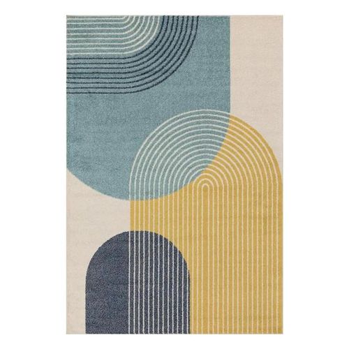 Clearance - Asiatic Easy Muse Retro MU15 Blue Rug - FSS16152
