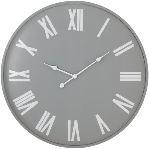 Devonport Grey Metal Large Wall Clock - 80cm x 80cm