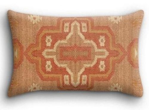 Dewas Kilim Orange Cushion - Large