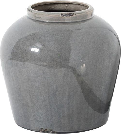 Ealing Grey Glazed Juniper Vase