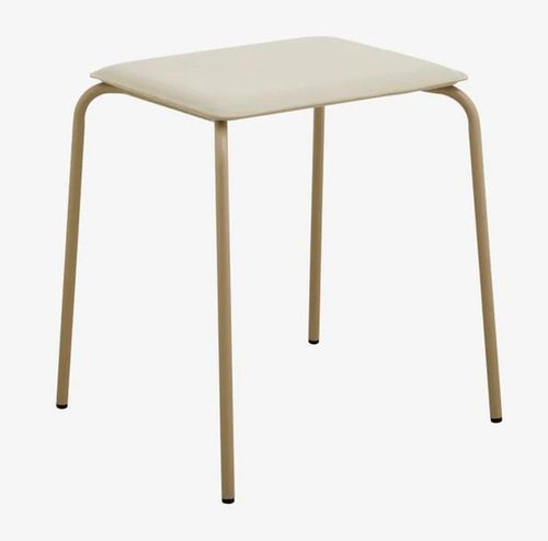 Esa Beige Metal Stool
