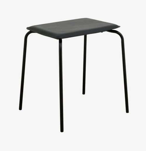 Esa Black Metal Stool