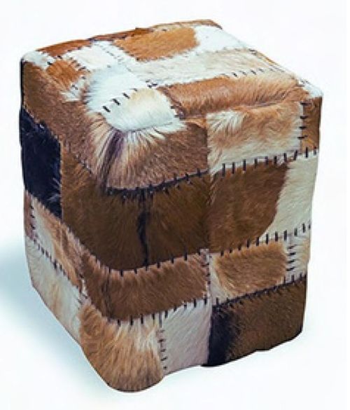 Frankfort Patchwork Cube Pouffe