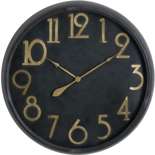 Gawler Brass and Black Large Clock - 80cm x 80cm