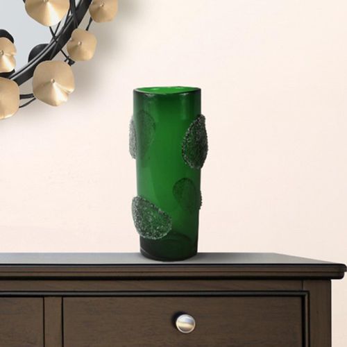 Vase - Handmade - Green Forest Glass - Small