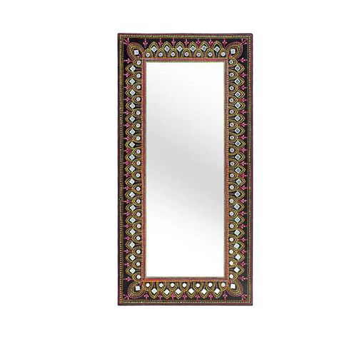 Lecce - Black Painted Wooden - Wall Mirror