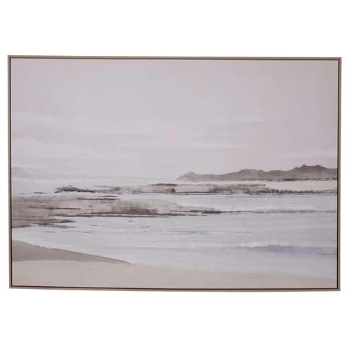 Grey Seascape Wall Art - Blurred - Canvas