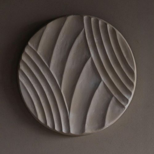 Ecomix Wall Art - Cream - Round - Small